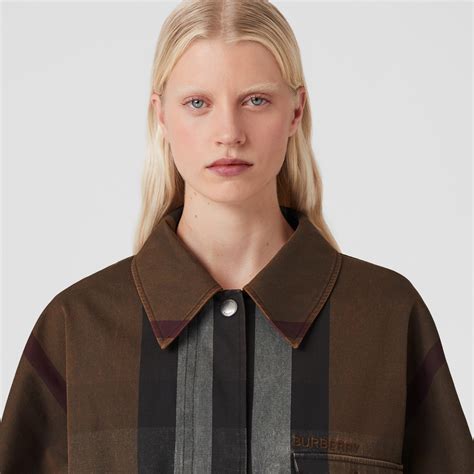 burberry cotton blend jacket